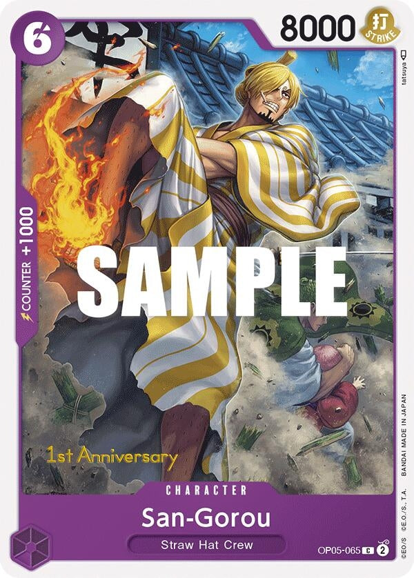Image for San-Gorou (OP05-065) (Awakening of the New Era: 1st Anniversary Tournament Cards) - One Piece Card Game
