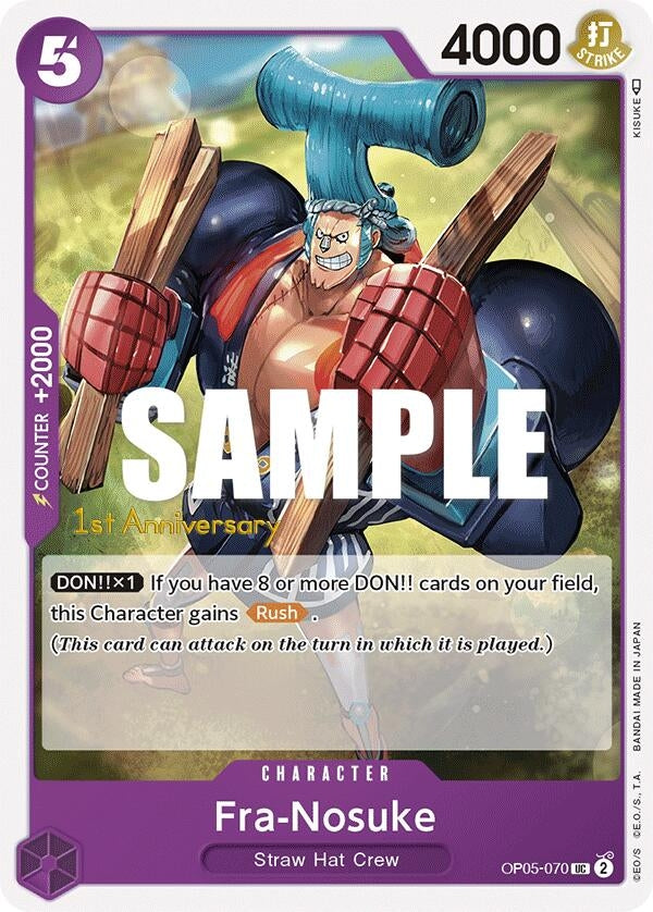 Image for Fra-Nosuke (OP05-070) (Awakening of the New Era: 1st Anniversary Tournament Cards) - One Piece Card Game