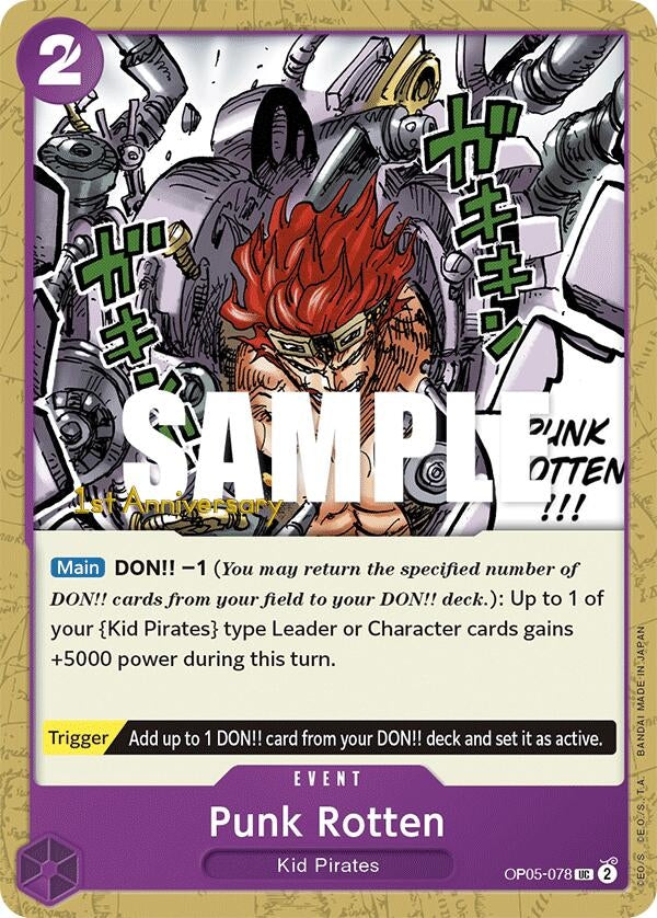 Image for Punk Rotten (OP05-078) (Awakening of the New Era: 1st Anniversary Tournament Cards) - One Piece Card Game