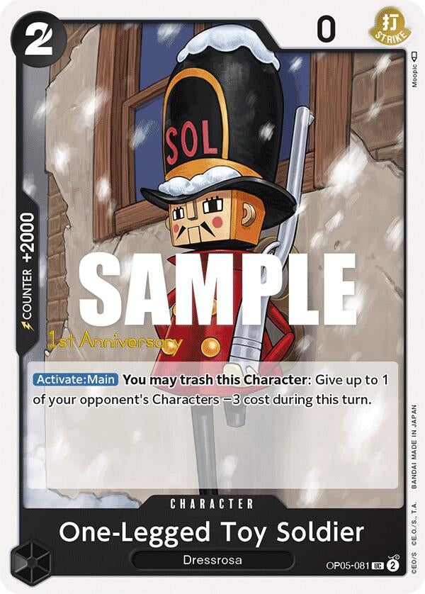 Image for One-Legged Toy Soldier (OP05-081) (Awakening of the New Era: 1st Anniversary Tournament Cards) - One Piece Card Game