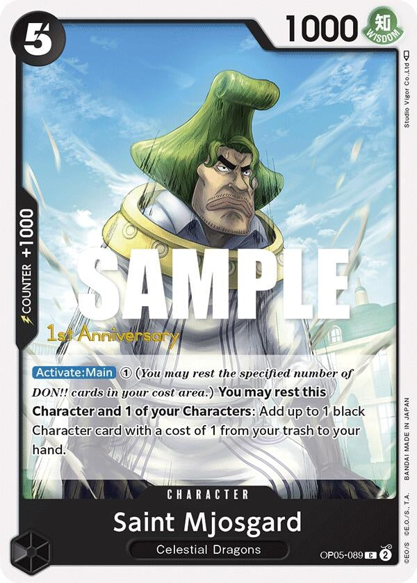 Image for Saint Mjosgard (OP05-089) (Awakening of the New Era: 1st Anniversary Tournament Cards) - One Piece Card Game