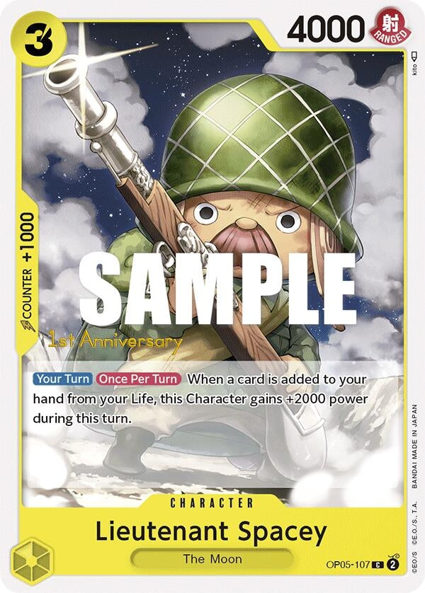 Image for Lieutenant Spacey (OP05-107) (Awakening of the New Era: 1st Anniversary Tournament Cards) - One Piece Card Game