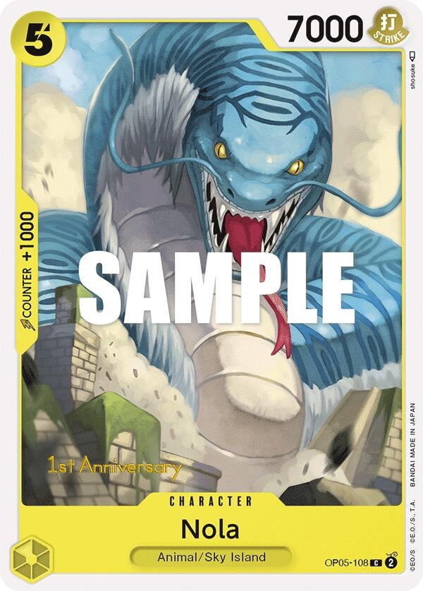 Image for Nola (OP05-108) (Awakening of the New Era: 1st Anniversary Tournament Cards) - One Piece Card Game