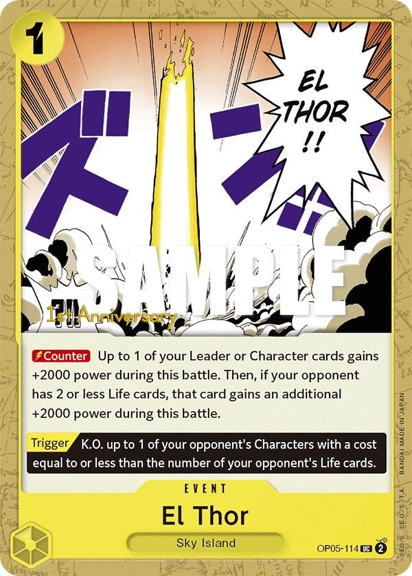Image for El Thor (OP05-114) (Awakening of the New Era: 1st Anniversary Tournament Cards) - One Piece Card Game