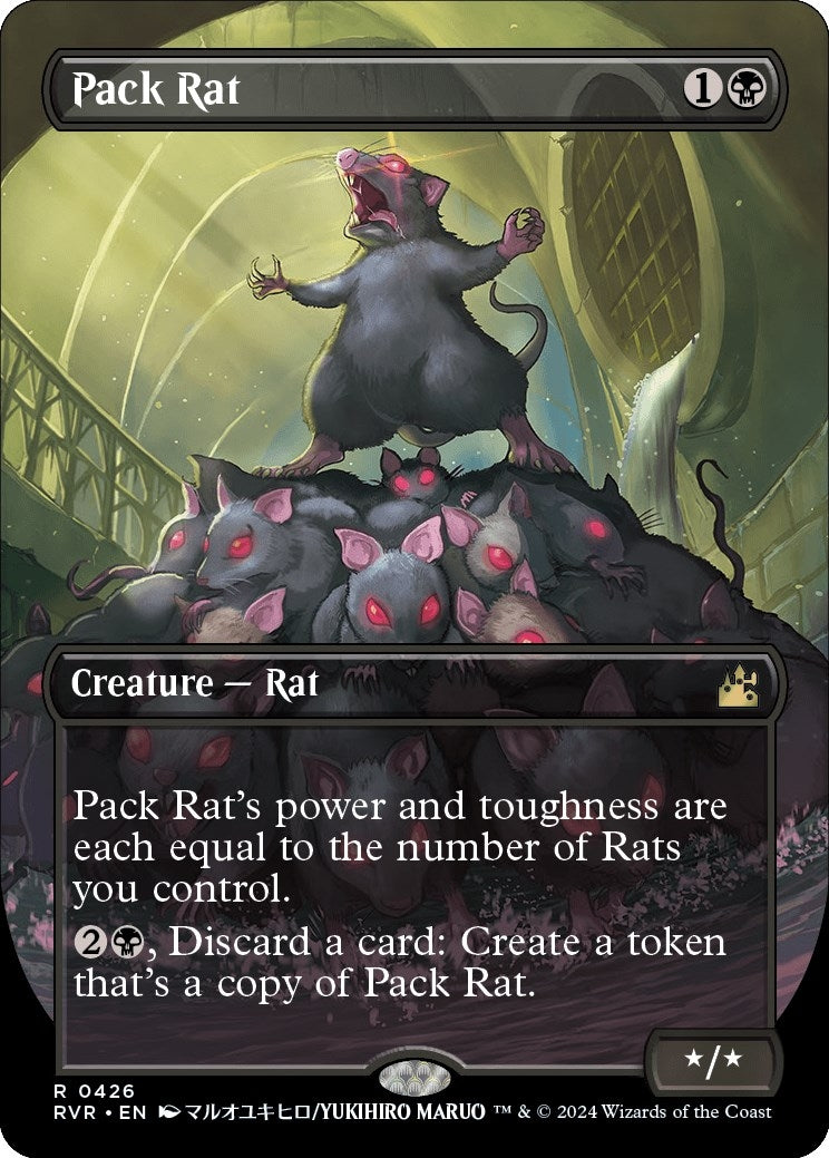 Pack Rat (Anime Borderless) (426) (Ravnica Remastered)