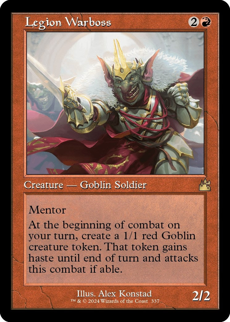 Legion Warboss (Retro Frame) (337) (Ravnica Remastered)