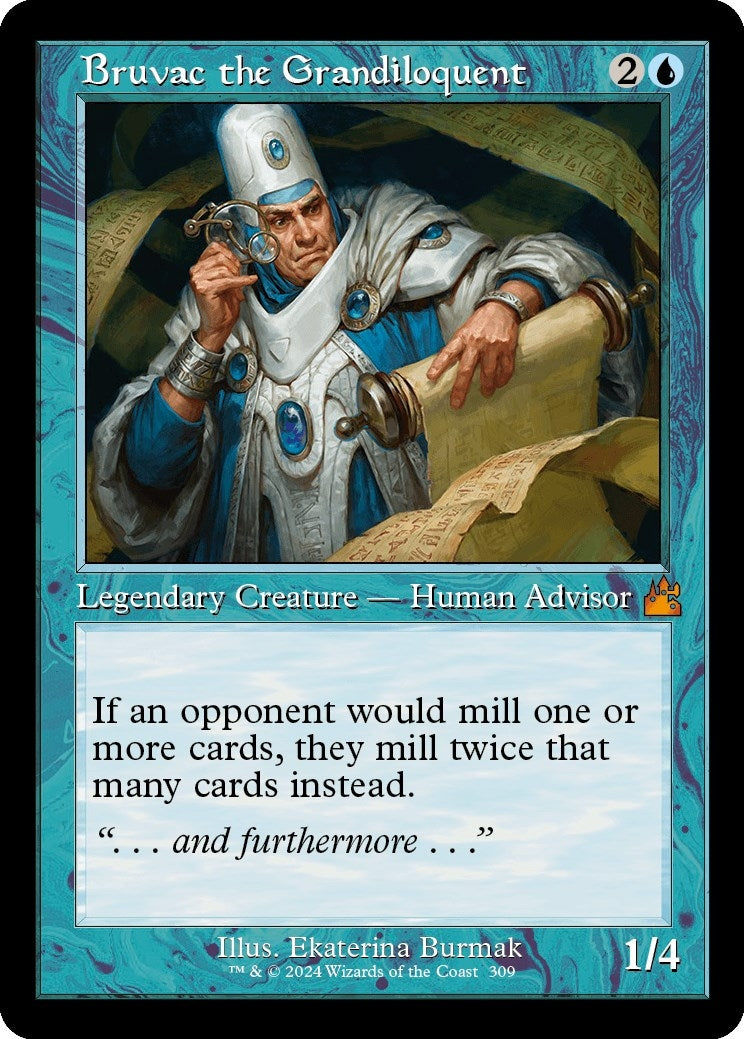 Bruvac the Grandiloquent (Retro Frame) (309) (Ravnica Remastered)