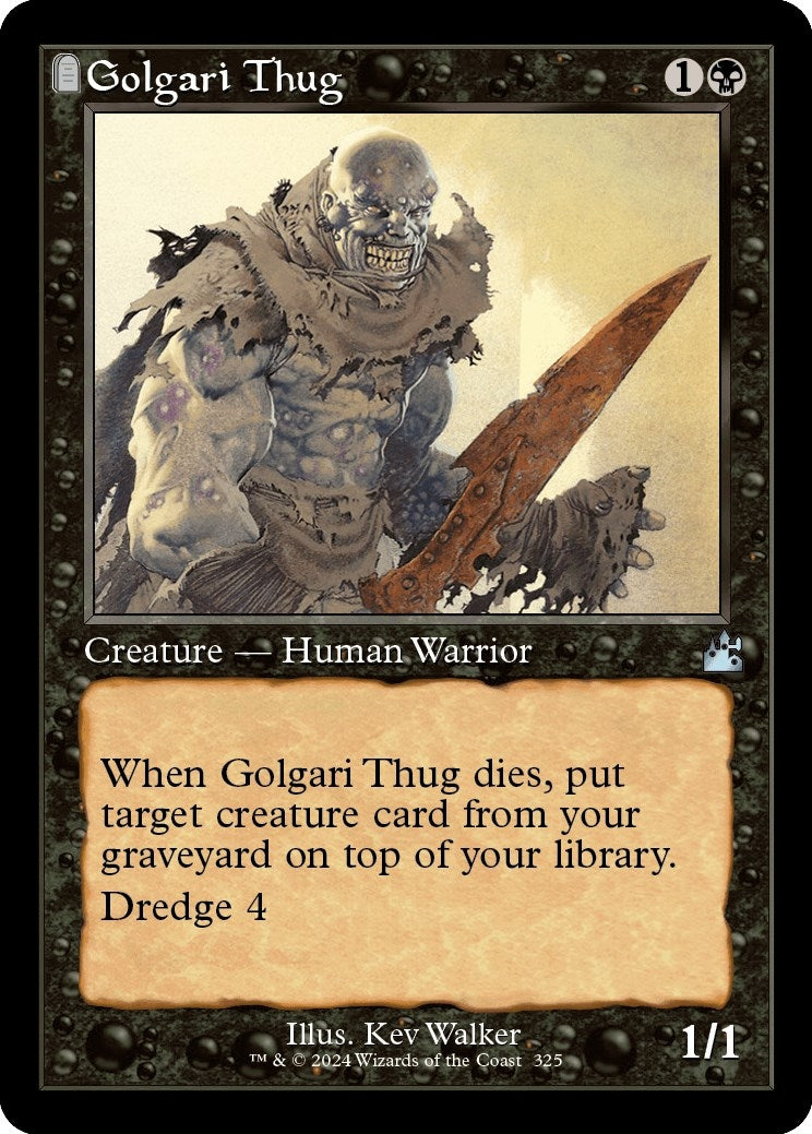 Golgari Thug (Retro Frame) (325) (Ravnica Remastered)
