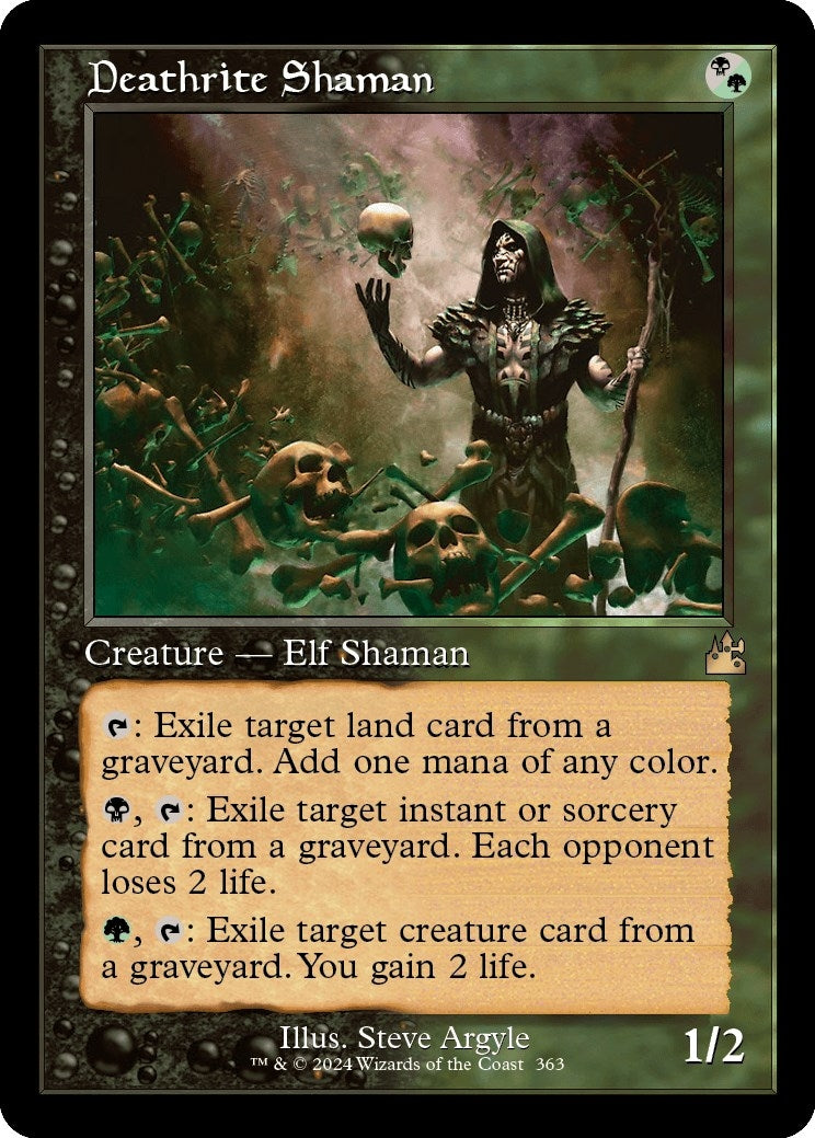 Deathrite Shaman (Retro Frame) (363) (Ravnica Remastered)
