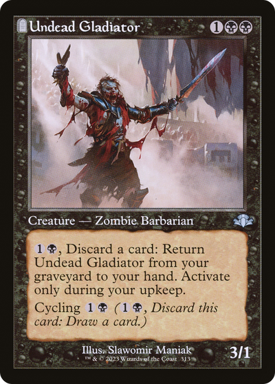 Undead Gladiator (DMR-313) - Dominaria Remastered: (tombstone)