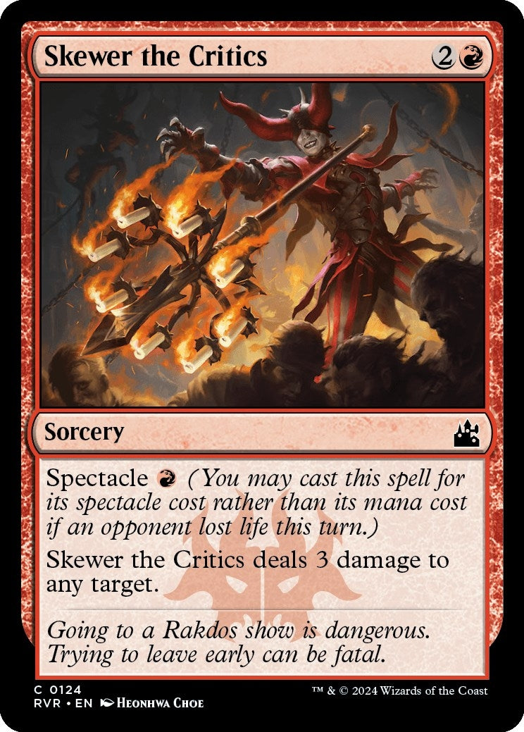 Skewer the Critics (124) (Ravnica Remastered)
