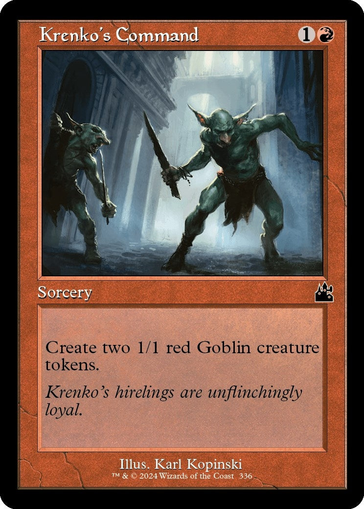 Krenko's Command (Retro Frame) (336) (Ravnica Remastered)
