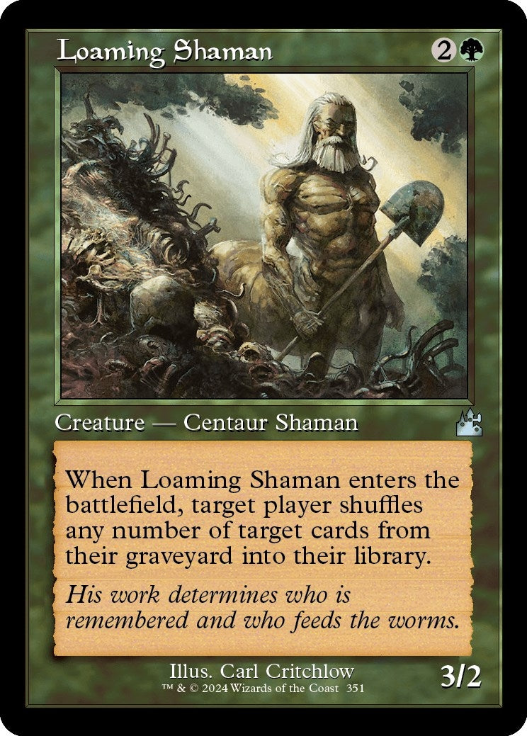 Loaming Shaman (Retro Frame) (351) (Ravnica Remastered)