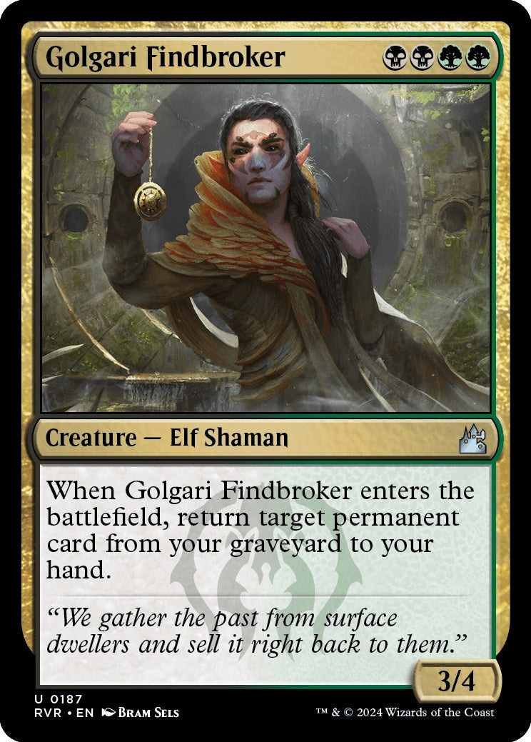 Golgari Findbroker (187) (Ravnica Remastered)