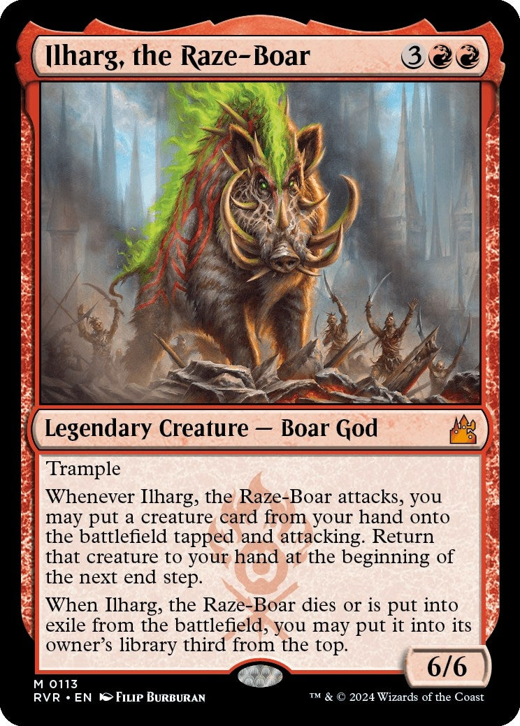 Ilharg, the Raze-Boar (113) (Ravnica Remastered)
