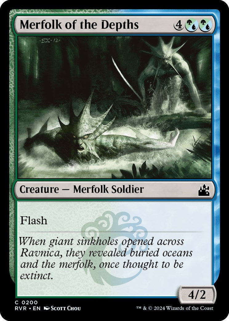 Merfolk of the Depths (200) (Ravnica Remastered)