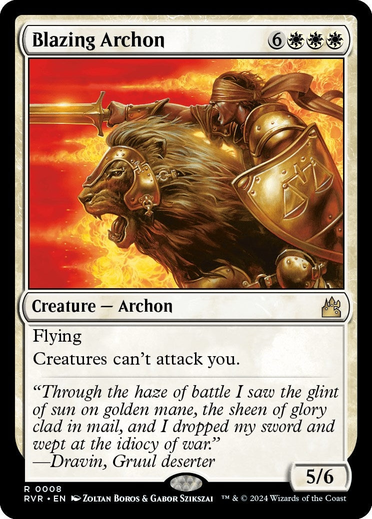 Blazing Archon (8) (Ravnica Remastered)