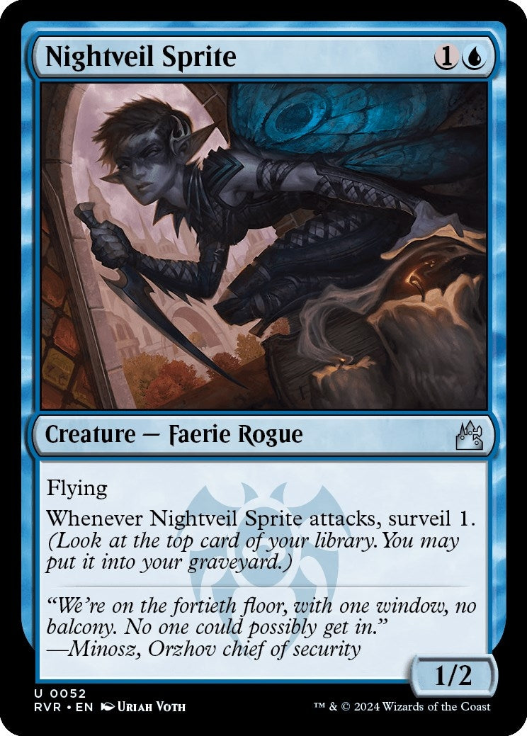 Nightveil Sprite (52) (Ravnica Remastered)