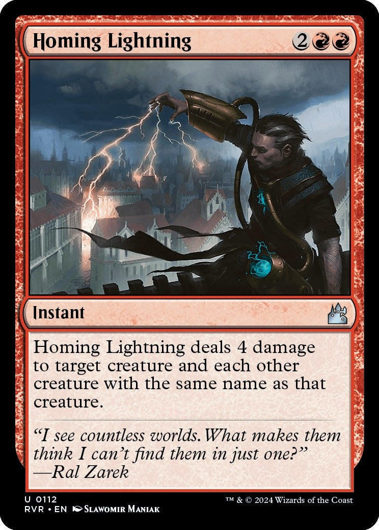 Homing Lightning (112) (Ravnica Remastered)