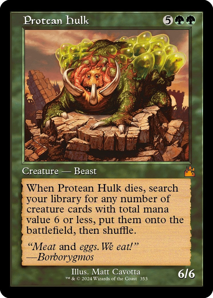 Protean Hulk (Retro Frame) (353) (Ravnica Remastered)