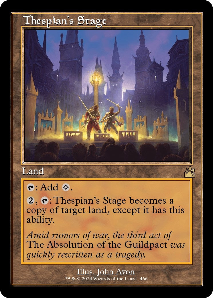Thespian's Stage (Retro Frame) (466) (Ravnica Remastered)
