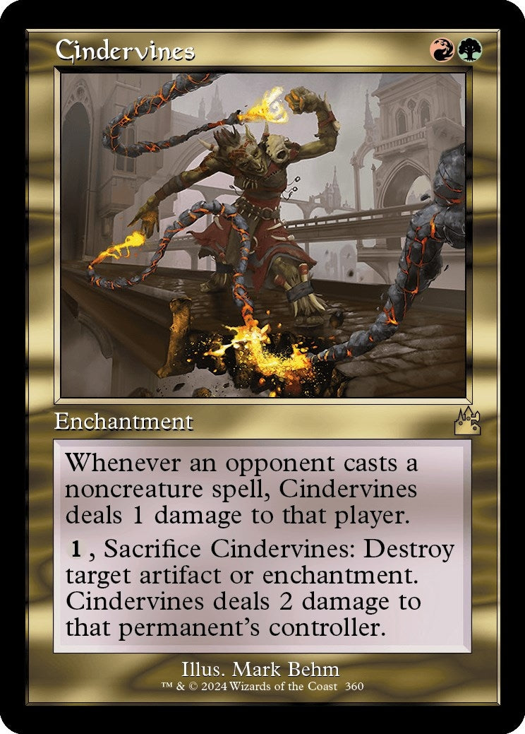 Cindervines (Retro Frame) (360) (Ravnica Remastered)