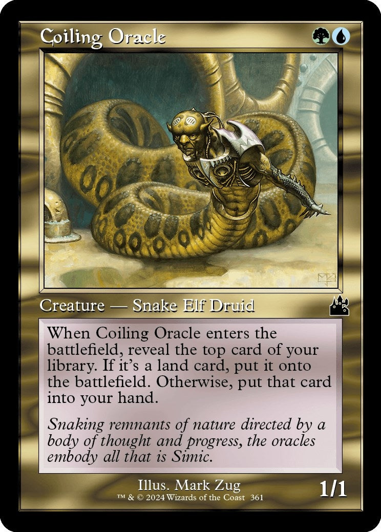 Coiling Oracle (Retro Frame) (361) (Ravnica Remastered)