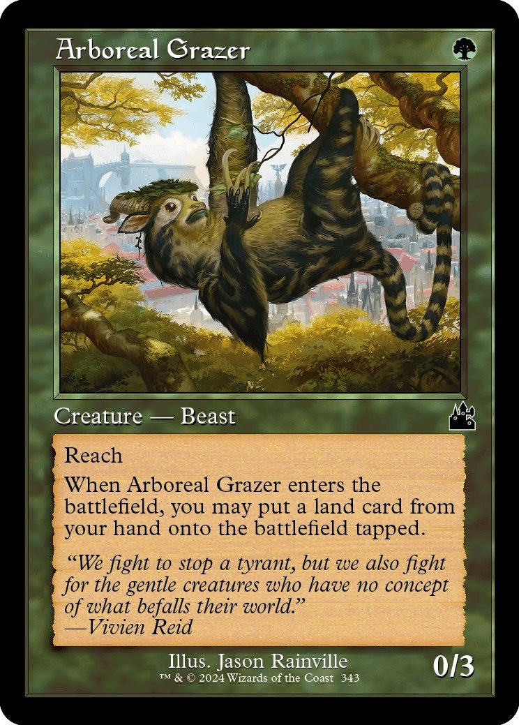Arboreal Grazer (Retro Frame) (343) (Ravnica Remastered)