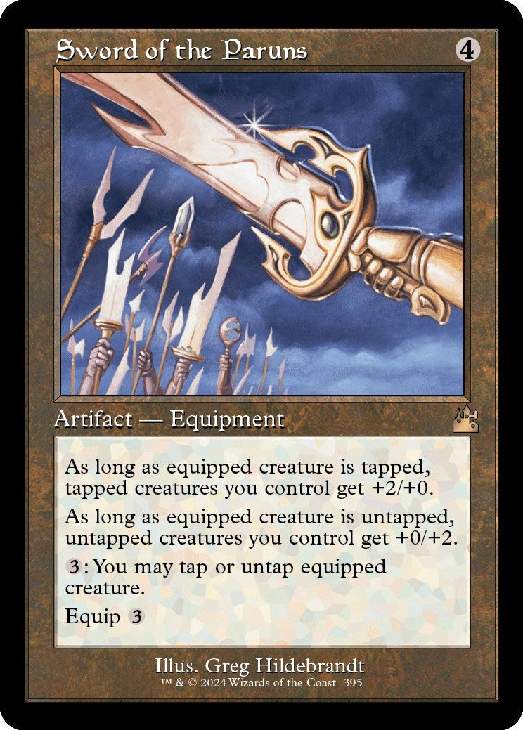 Sword of the Paruns (Retro Frame) (395) (Ravnica Remastered)
