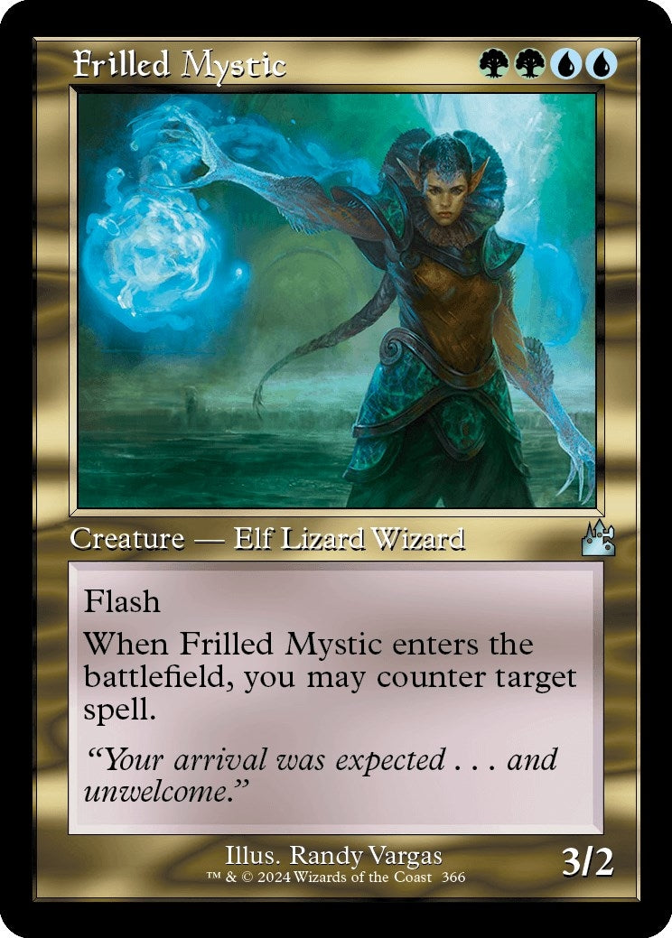Frilled Mystic (Retro Frame) (366) (Ravnica Remastered)