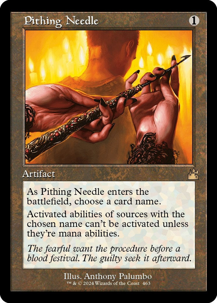 Pithing Needle (Retro Frame) (463) (Ravnica Remastered)