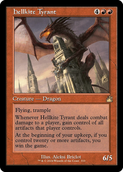 Hellkite Tyrant (Retro Frame) (333) (Ravnica Remastered)