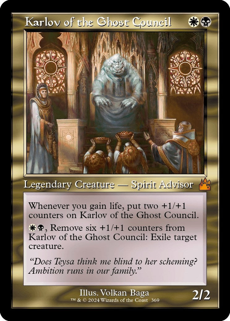 Karlov of the Ghost Council (Retro Frame) (369) (Ravnica Remastered)