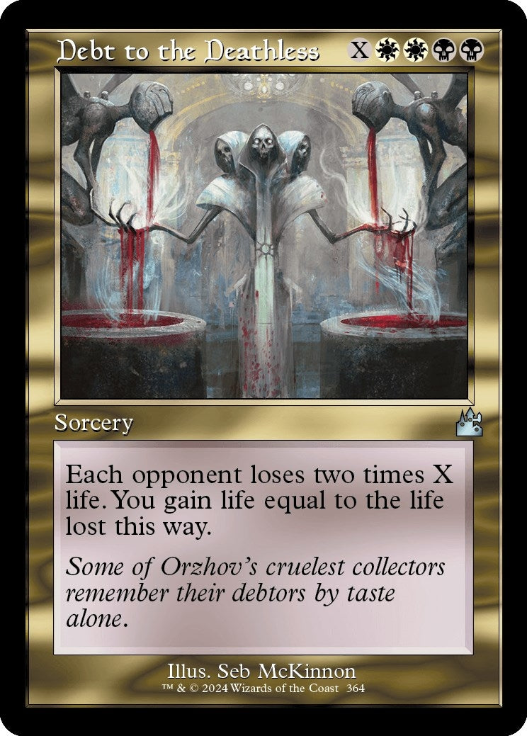 Debt to the Deathless (Retro Frame) (364) (Ravnica Remastered)
