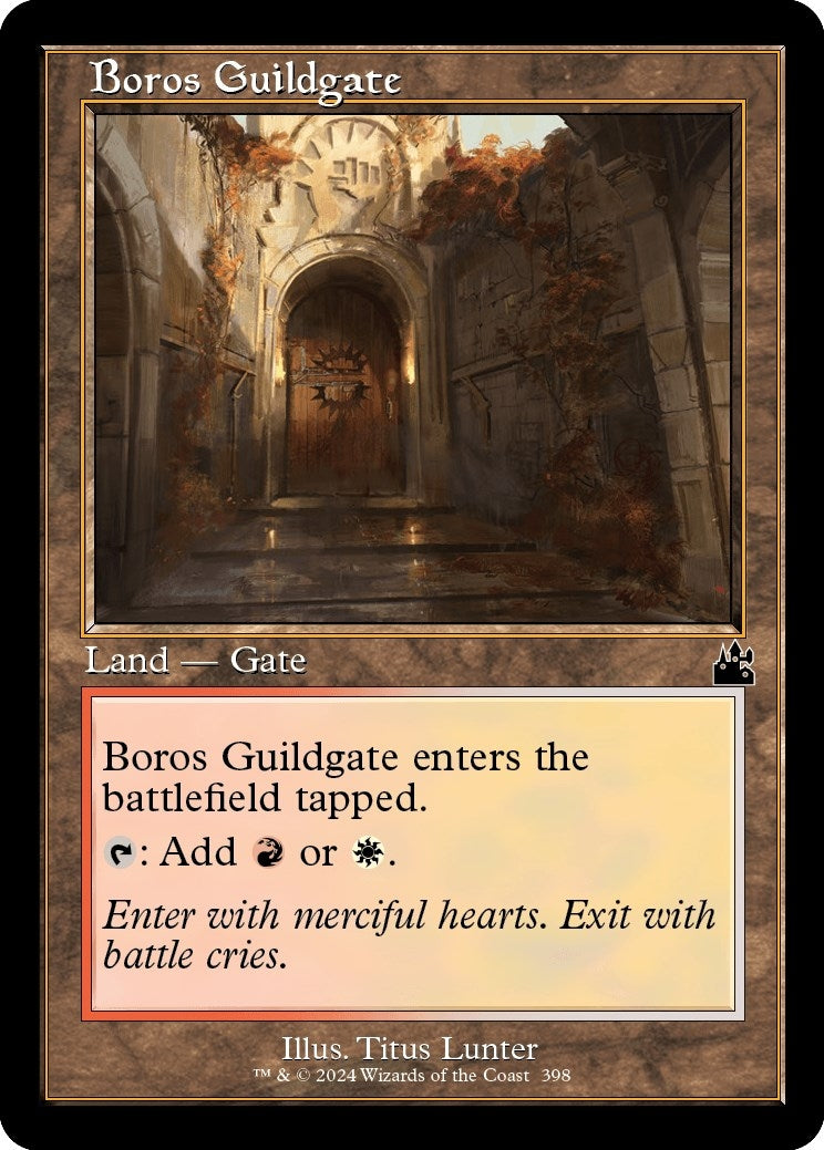 Boros Guildgate (Retro Frame) (398) (Ravnica Remastered)