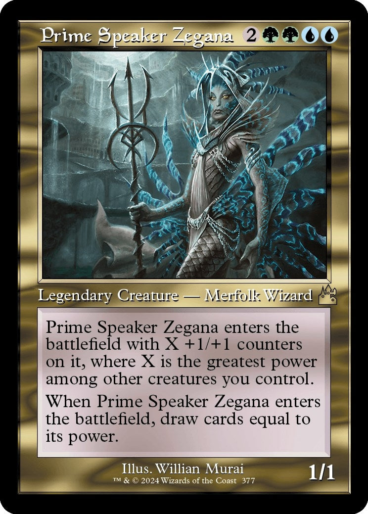 Prime Speaker Zegana (Retro Frame) (377) (Ravnica Remastered)
