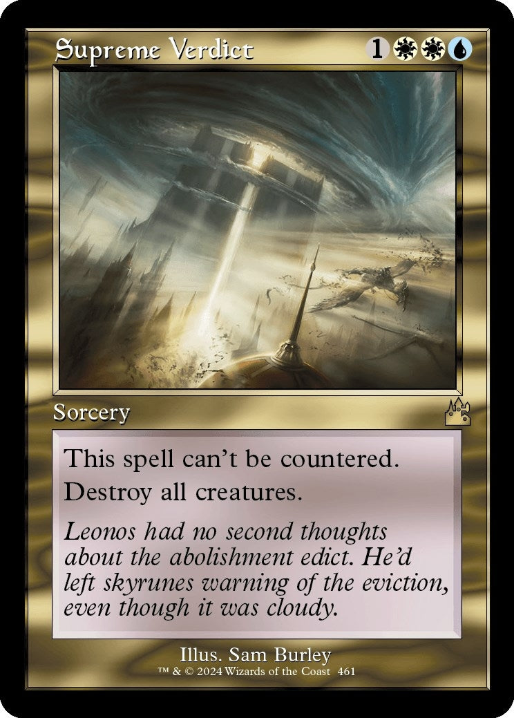 Supreme Verdict (Retro Frame) (461) (Ravnica Remastered)