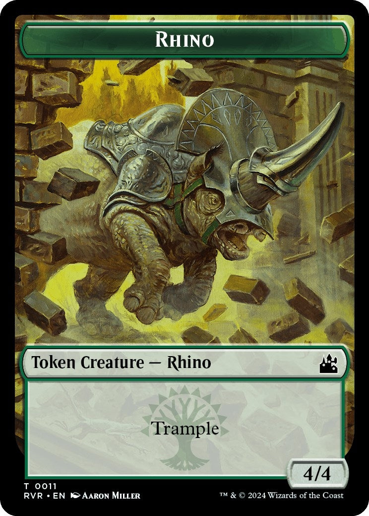 Rhino Token (11) (Ravnica Remastered)