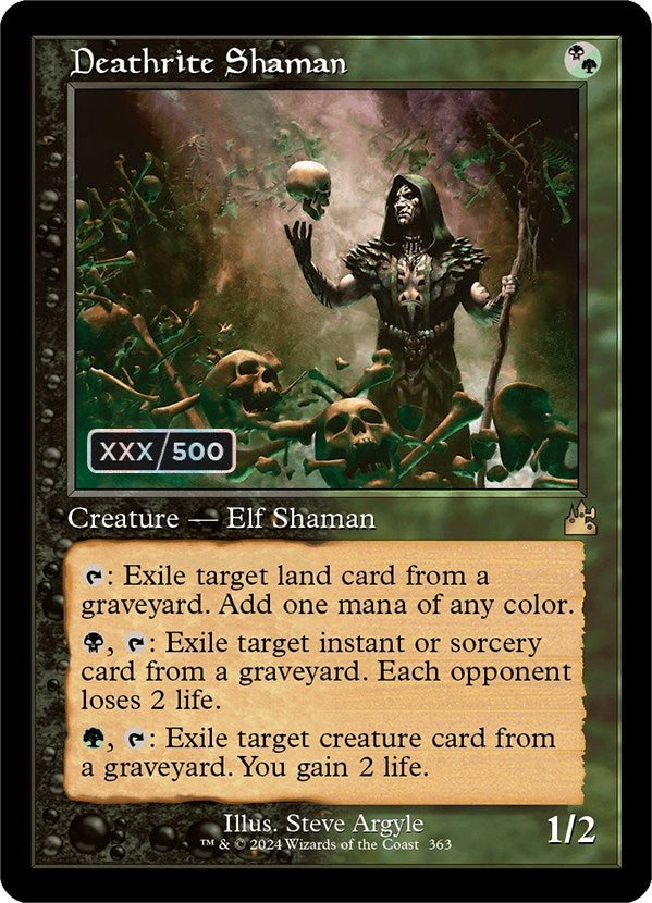 Deathrite Shaman (Retro Frame) (Serial Numbered) (363) (Ravnica Remastered)