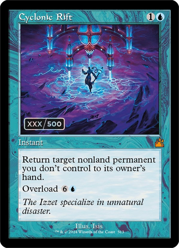 Cyclonic Rift (Retro Frame) (Serial Numbered) (313) (Ravnica Remastered)