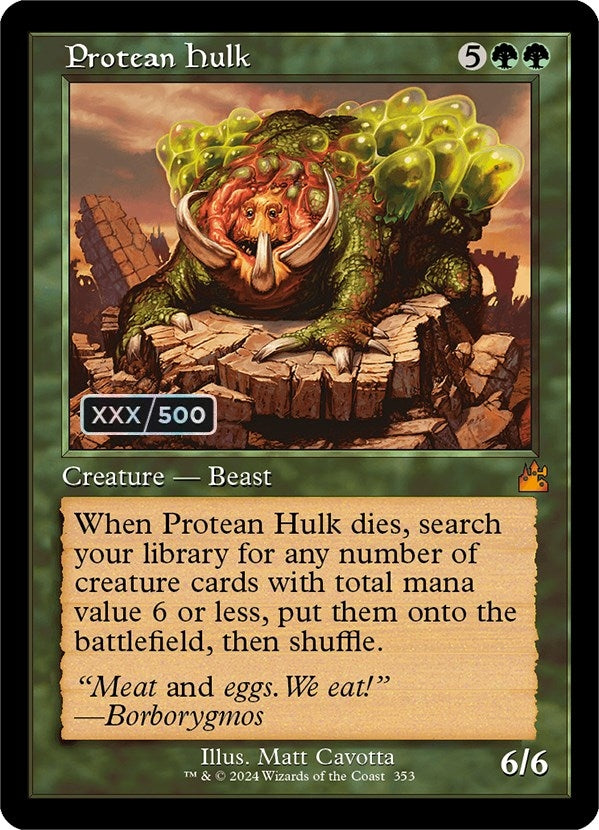 Protean Hulk (Retro Frame) (Serial Numbered) (353) (Ravnica Remastered)