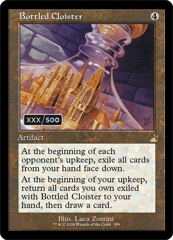 Bottled Cloister (Retro Frame) (Serial Numbered) (389) (Ravnica Remastered)