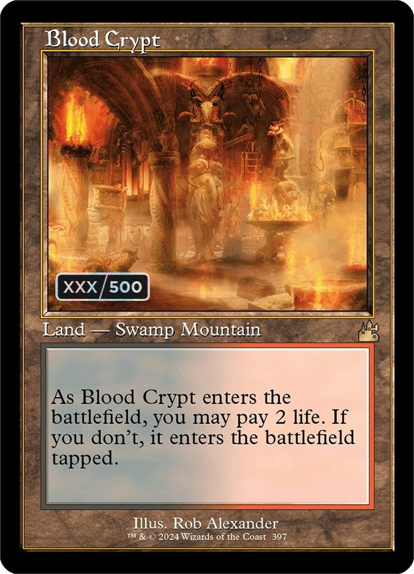 Blood Crypt (Retro Frame) (Serial Numbered) (397) (Ravnica Remastered)
