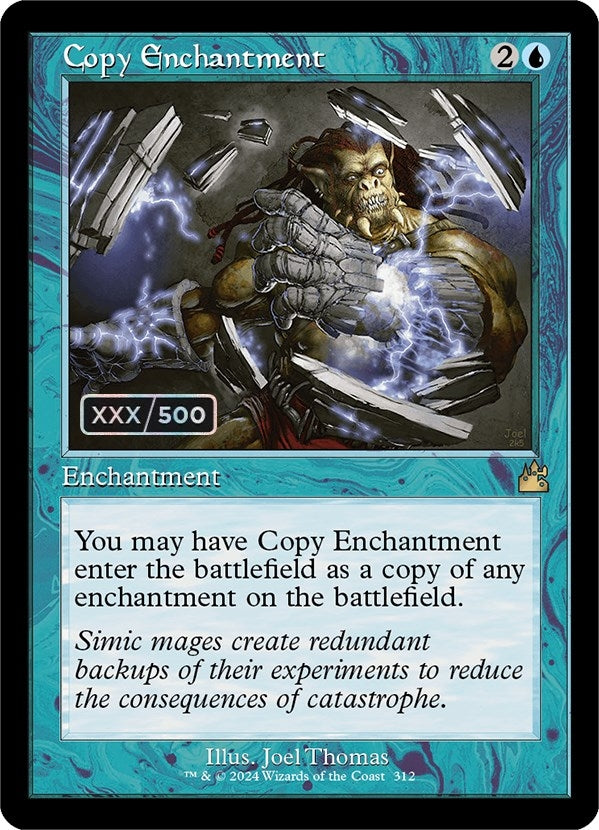 Copy Enchantment (Retro Frame) (Serial Numbered) (312) (Ravnica Remastered)