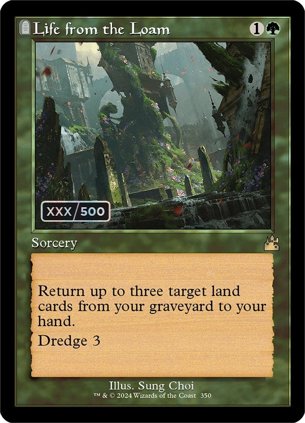 Life from the Loam (Retro Frame) (Serial Numbered) (350) (Ravnica Remastered)