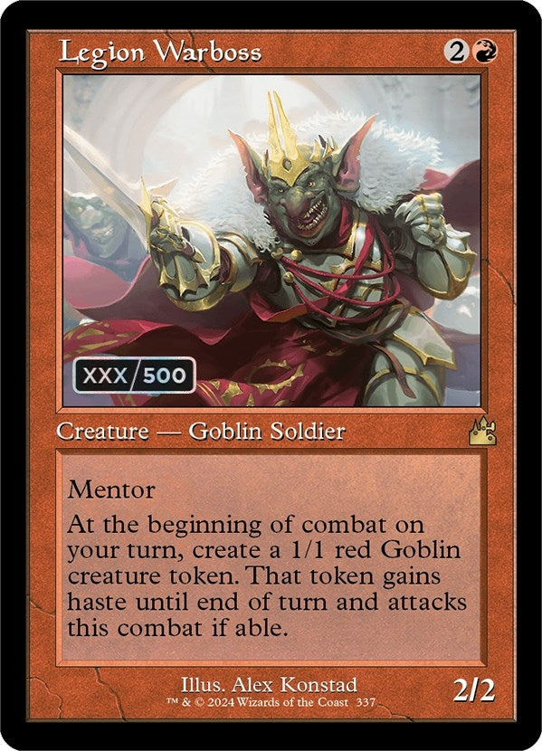 Legion Warboss (Retro Frame) (Serial Numbered) (337) (Ravnica Remastered)