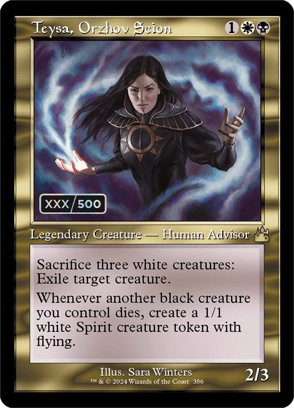 Teysa, Orzhov Scion (Retro Frame) (Serial Numbered) (386) (Ravnica Remastered)