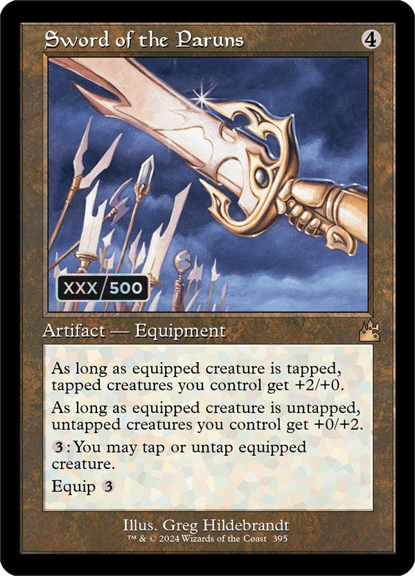 Sword of the Paruns (Retro Frame) (Serial Numbered) (395) (Ravnica Remastered)