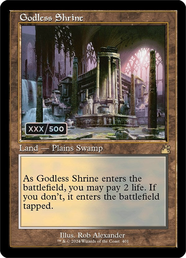 Godless Shrine (Retro Frame) (Serial Numbered) (401) (Ravnica Remastered)