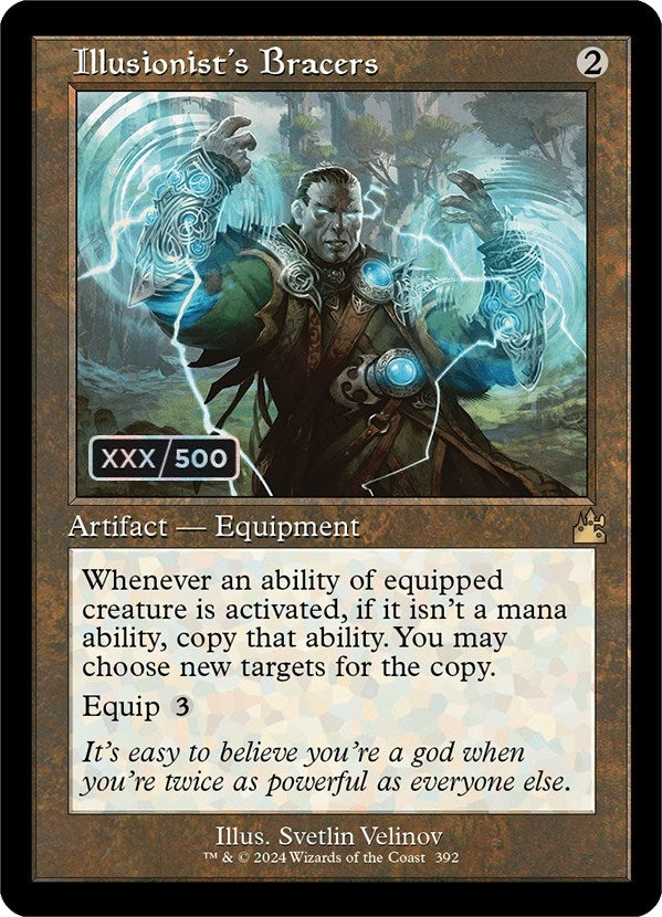 Illusionist's Bracers (Retro Frame) (Serial Numbered) (392) (Ravnica Remastered)